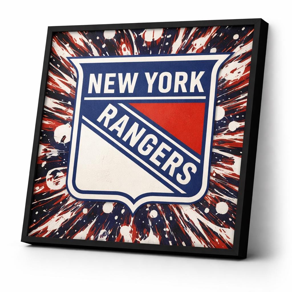 3D Layered Hockey Player Print | HueForge Sports Room Decor (Framed/Unframed)