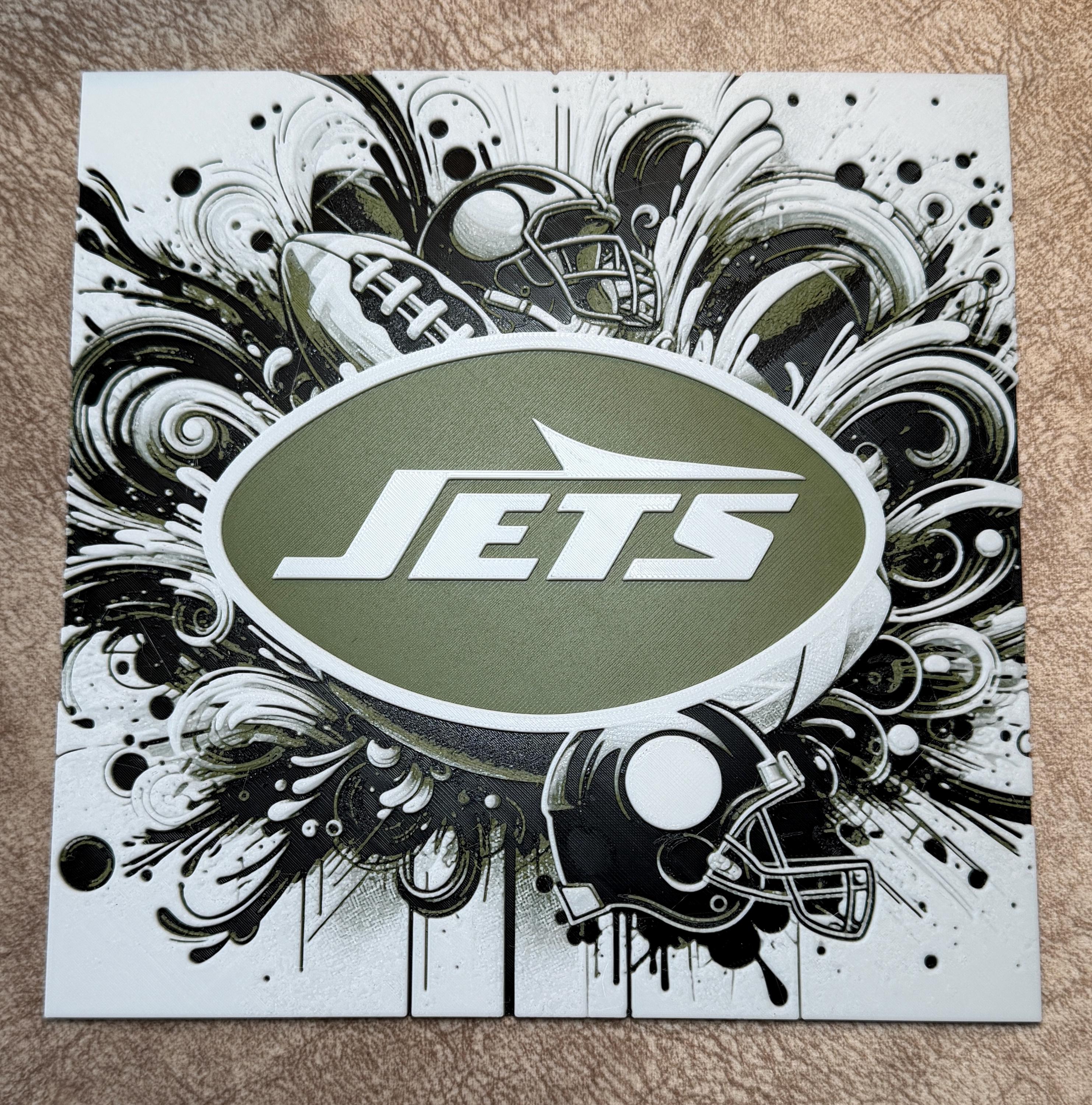 3D Printed Football Team Colors Wall Art | HueForge Fan Decor, Game Day Man Cave