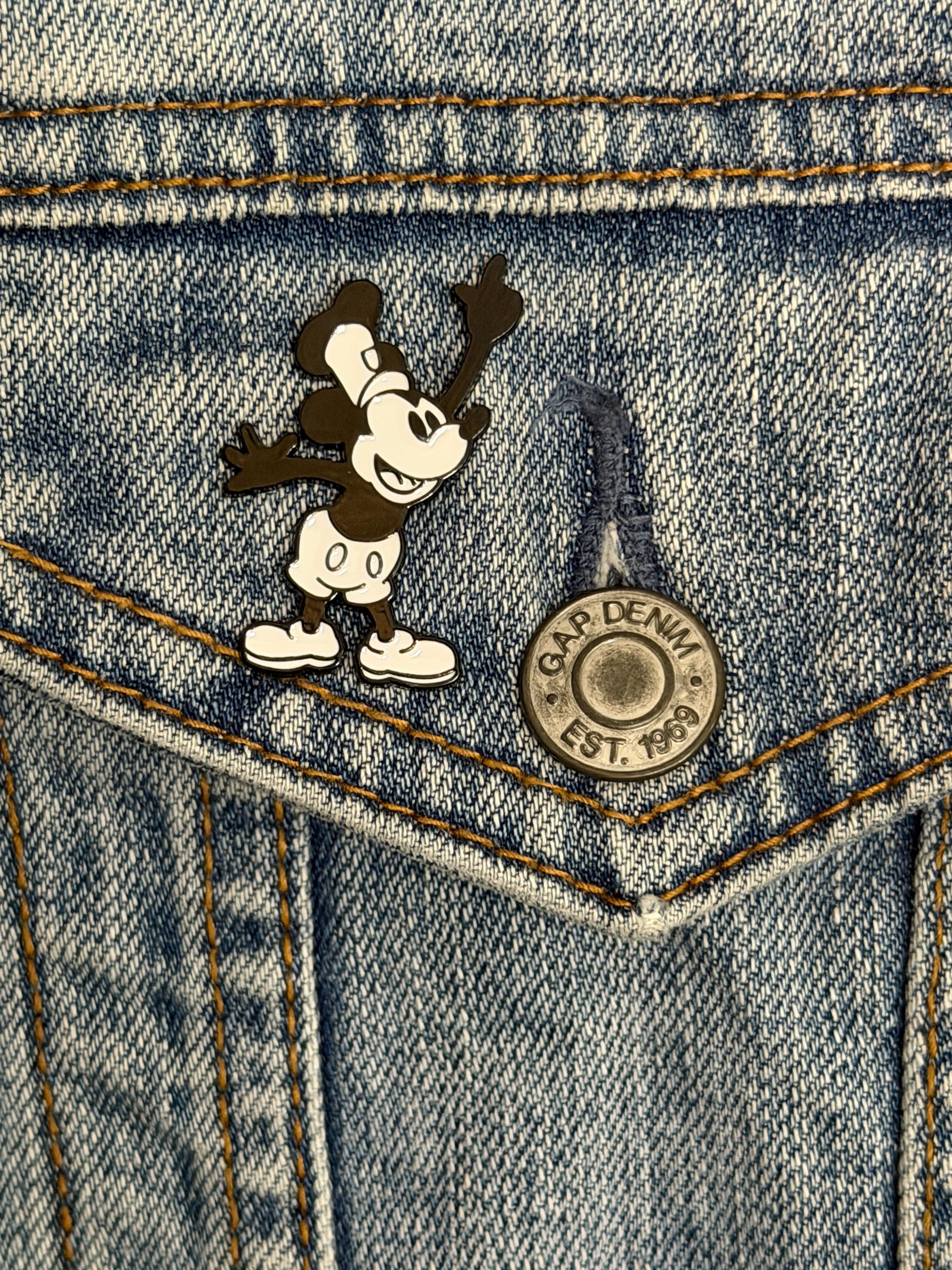Vintage Cartoon Mouse Enamel Pin Set | Retro Character Lapel Pins| Choose your style