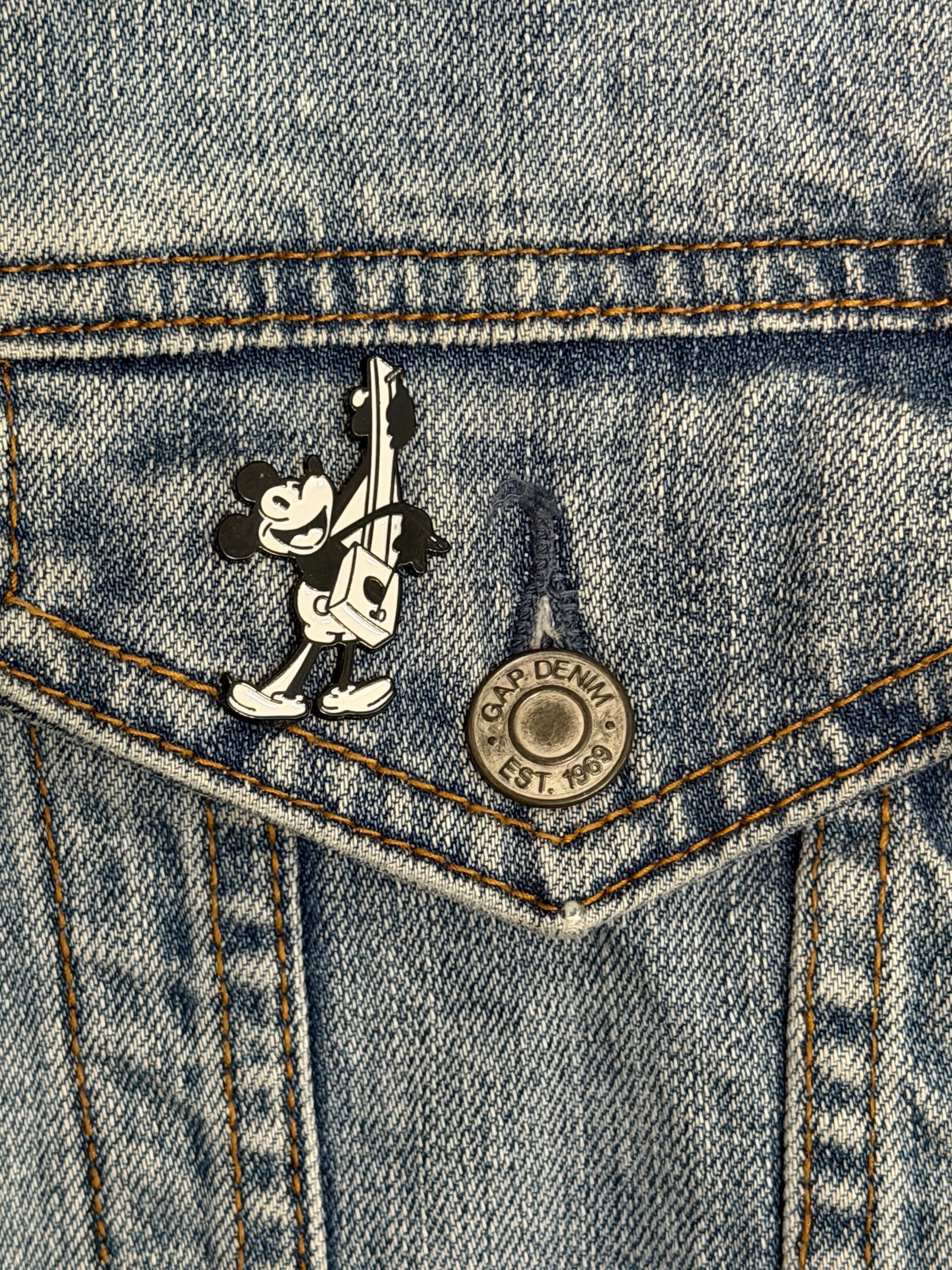 Vintage Cartoon Mouse Enamel Pin Set | Retro Character Lapel Pins| Choose your style