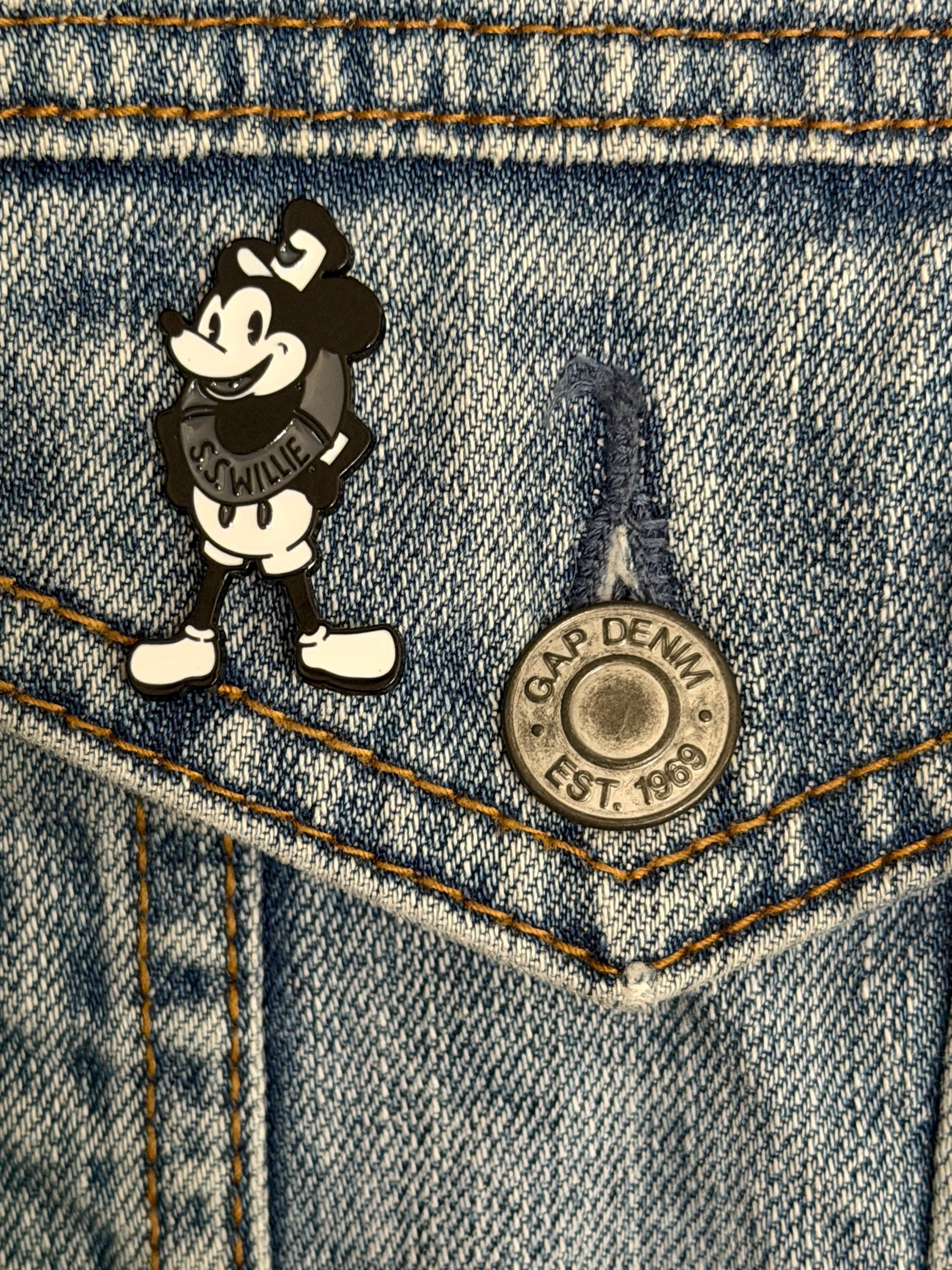 Vintage Cartoon Mouse Enamel Pin Set | Retro Character Lapel Pins| Choose your style