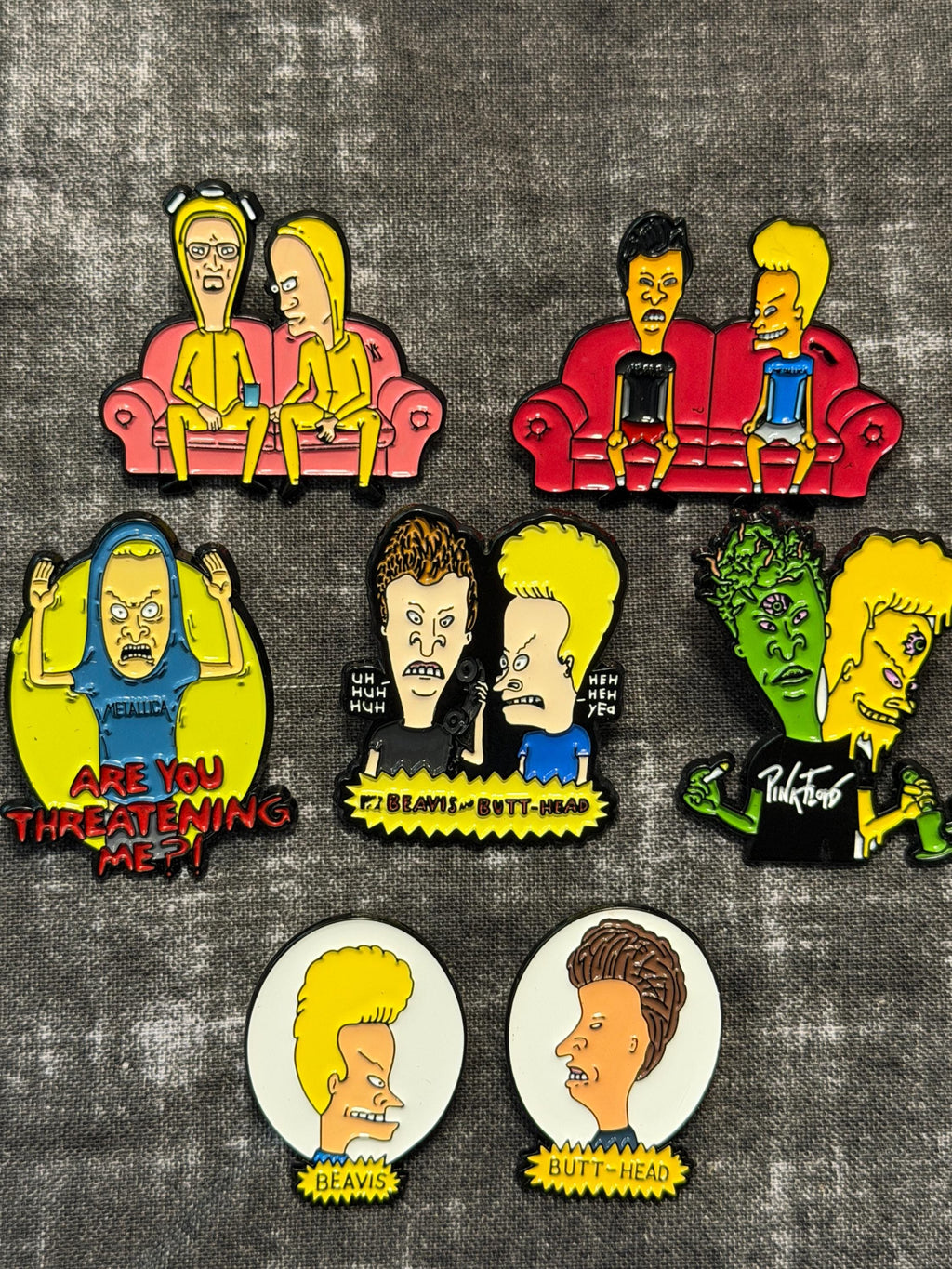 90s Cartoon Duo Enamel Pin | Retro TV Humor Pin | Choose Design
