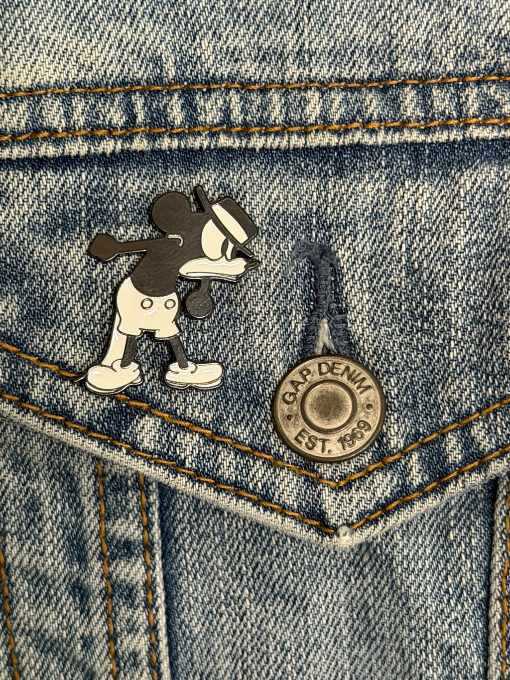 Vintage Cartoon Mouse Enamel Pin Set | Retro Character Lapel Pins| Choose your style