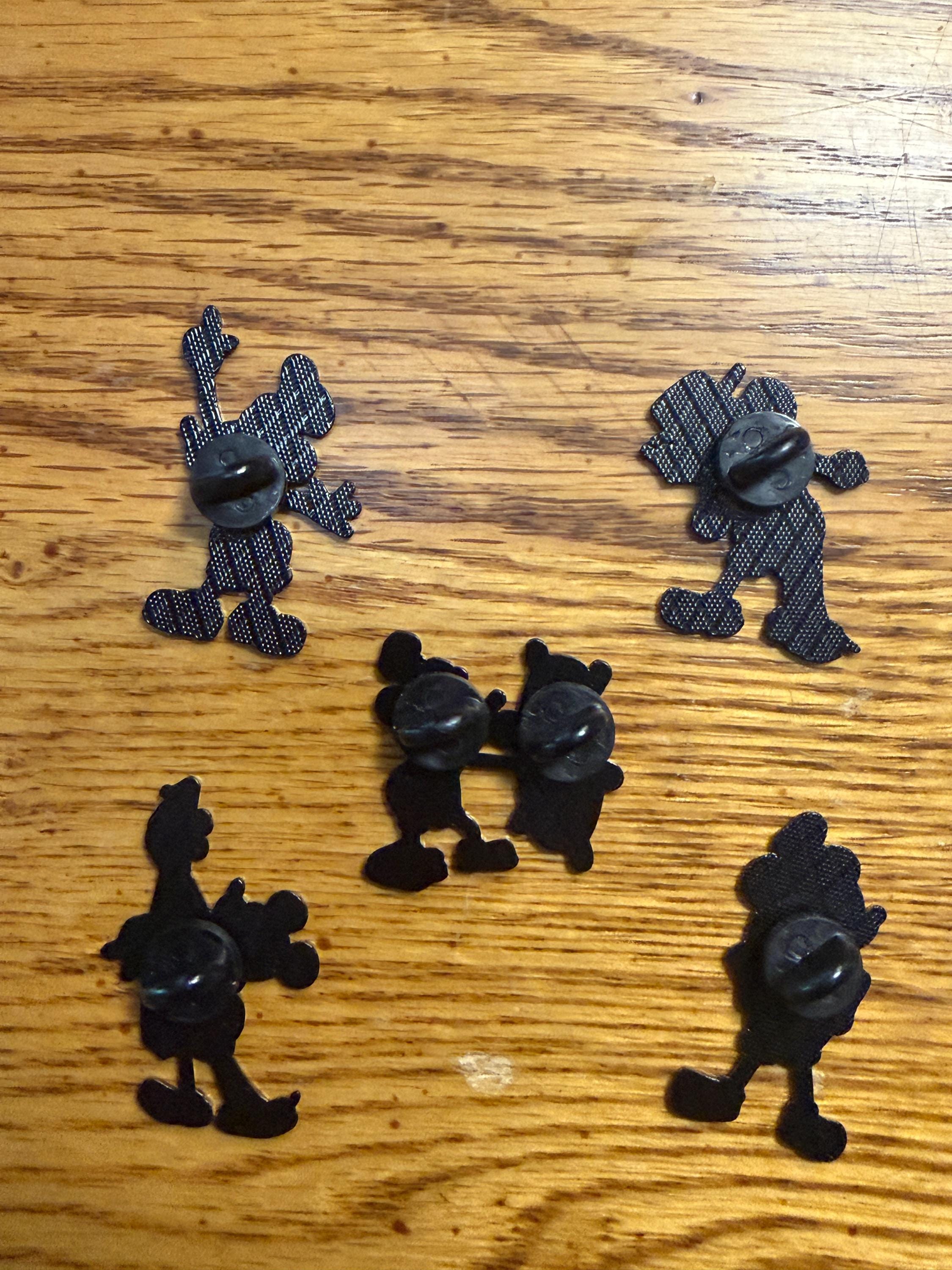 Vintage Cartoon Mouse Enamel Pin Set | Retro Character Lapel Pins| Choose your style