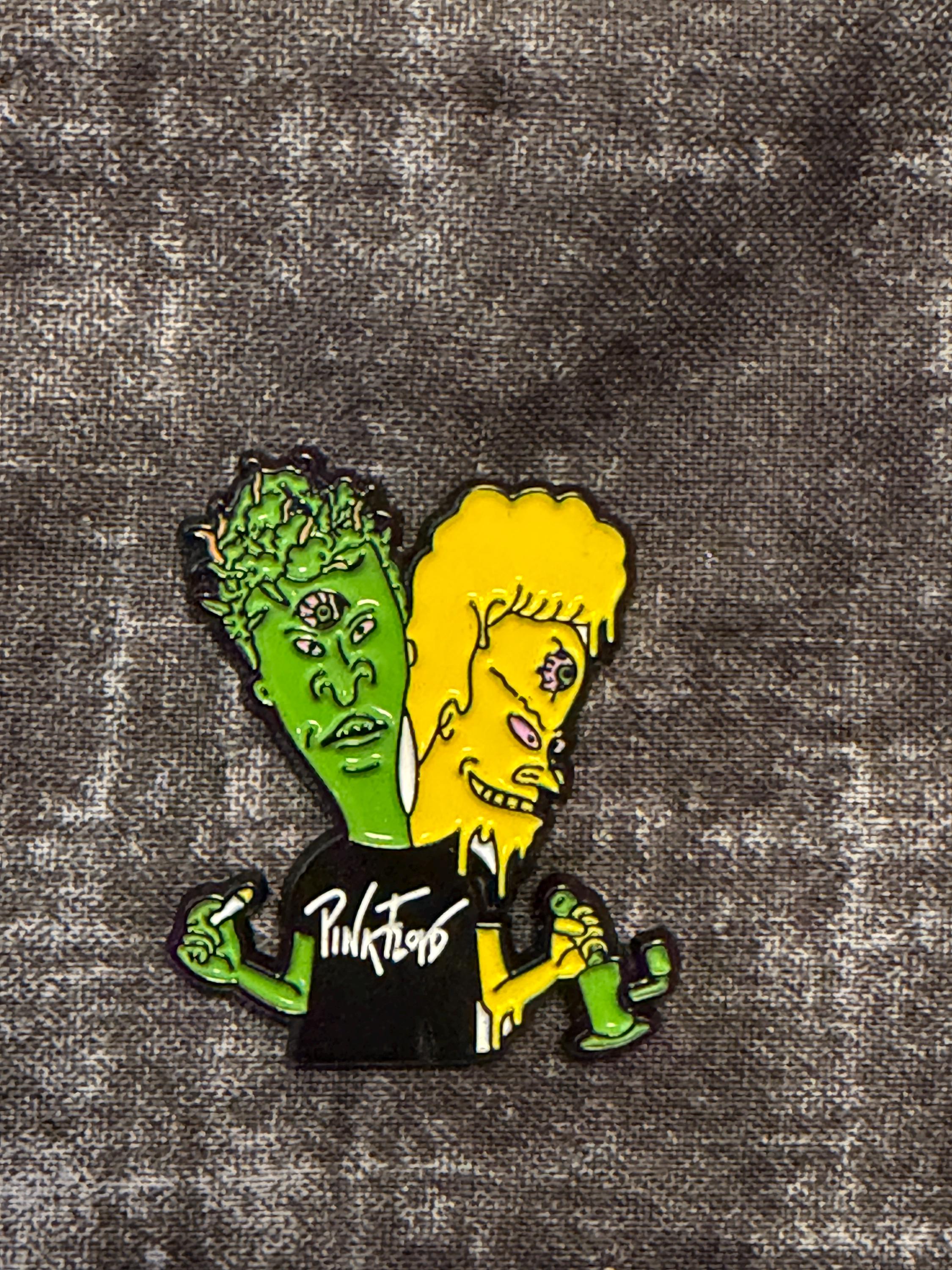 90s Cartoon Duo Enamel Pin | Retro TV Humor Pin | Choose Design