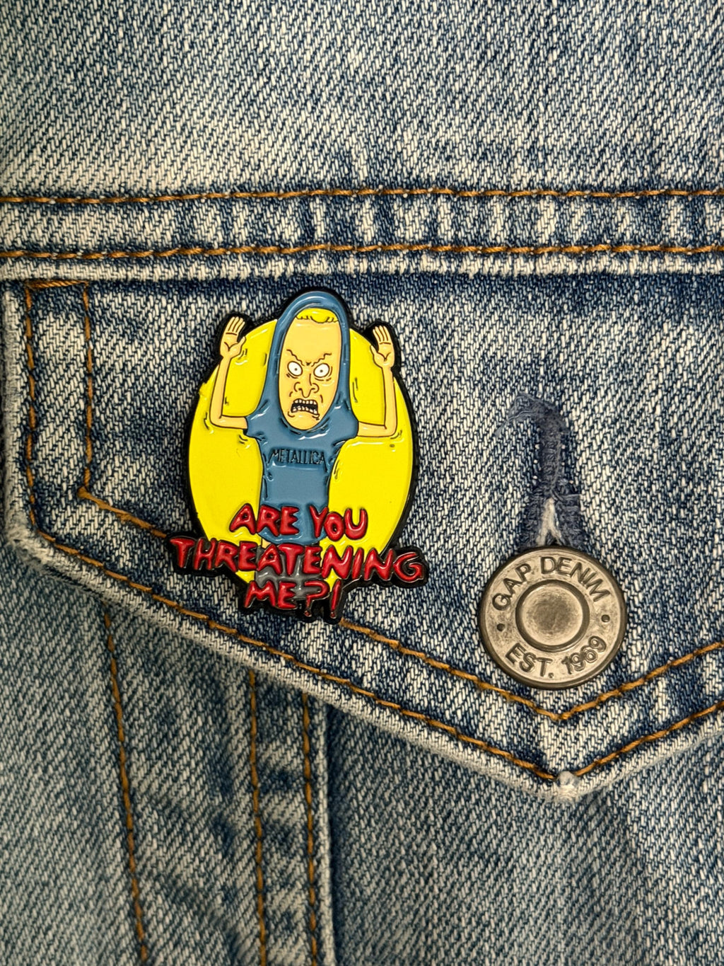 90s Cartoon Duo Enamel Pin | Retro TV Humor Pin | Choose Design