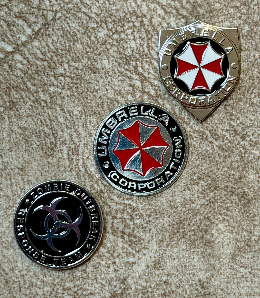 Choose your Pin | Survival Horror Enamel Pin | Biohazard Emblem, Zombie Game Accessory