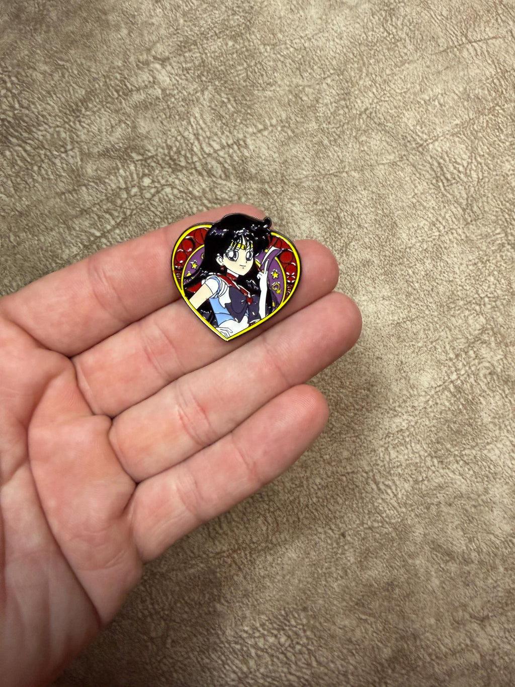 Magical Girl Heart Enamel Pin | Anime Inspired Collectible Badge (1.5 Inch)