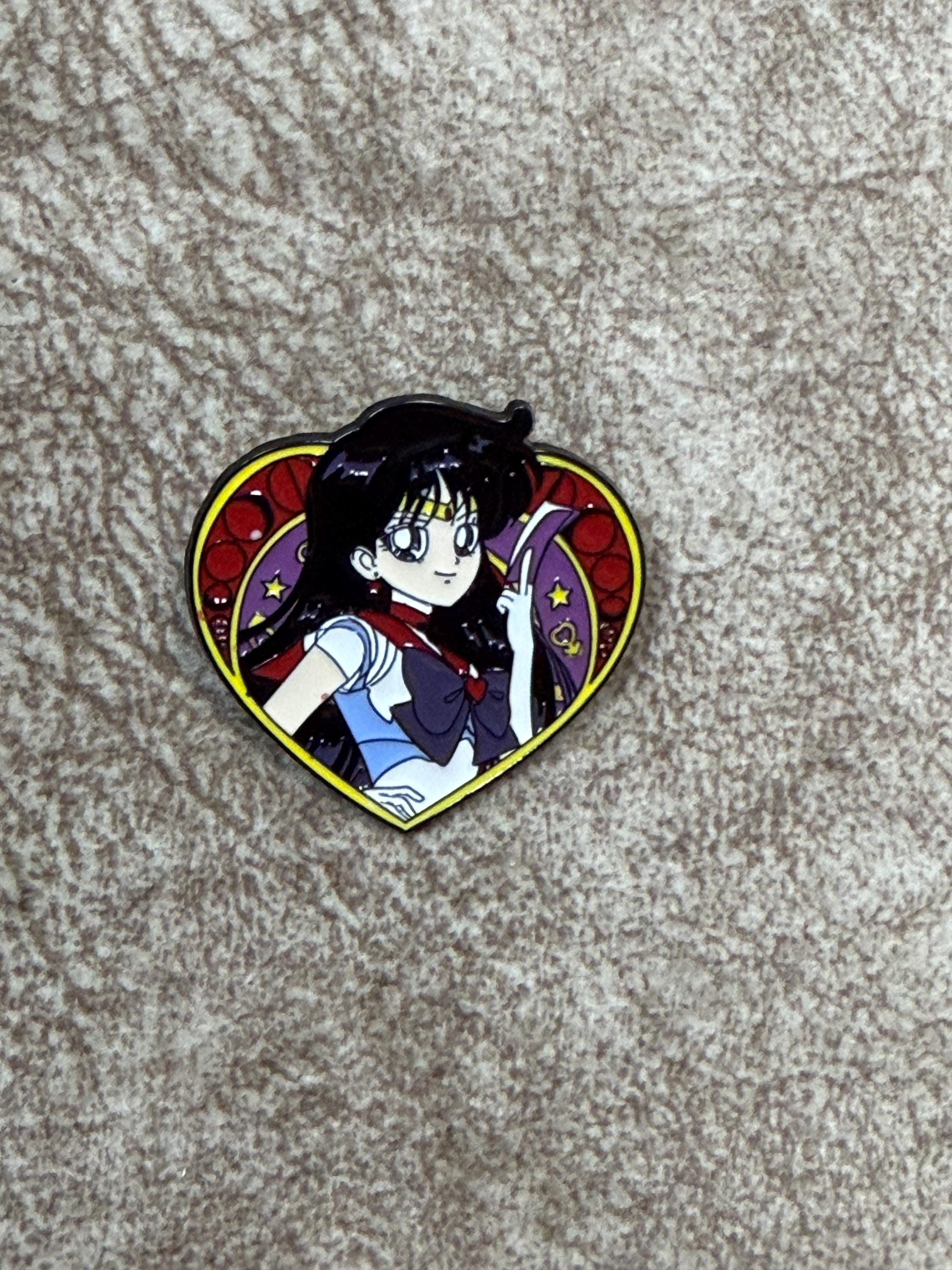 Magical Girl Heart Enamel Pin | Anime Inspired Collectible Badge (1.5 Inch)