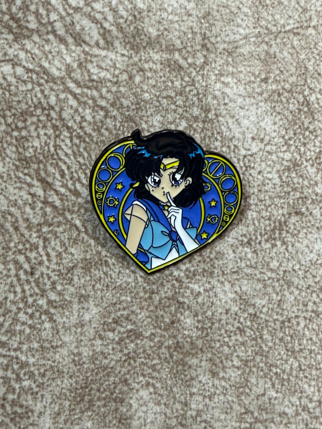 Magical Girl Heart Enamel Pin | Anime Inspired Collectible Badge (1.5 Inch)