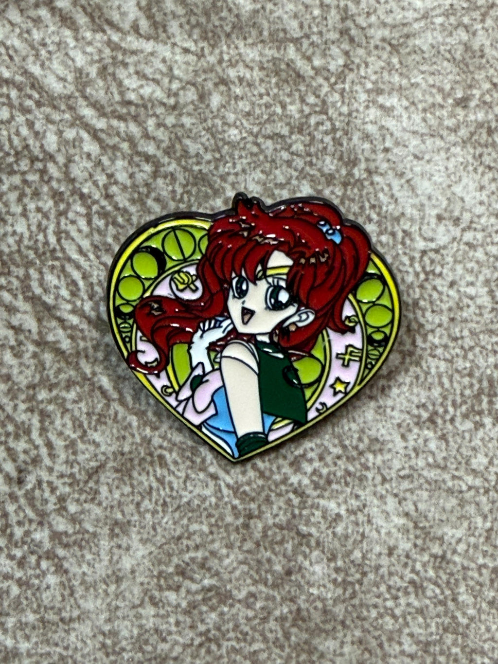 Magical Girl Heart Enamel Pin | Anime Inspired Collectible Badge (1.5 Inch)